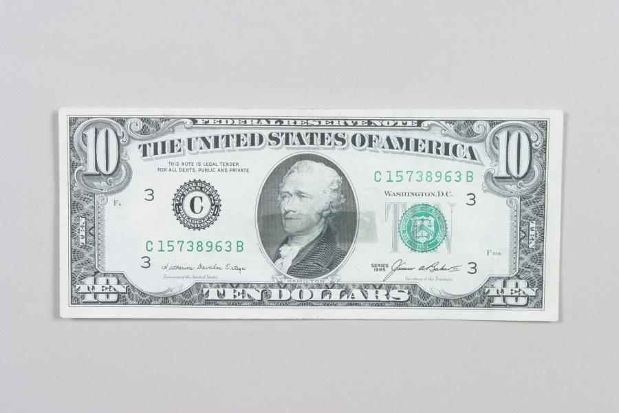 미국 지폐 10 DOLLAR