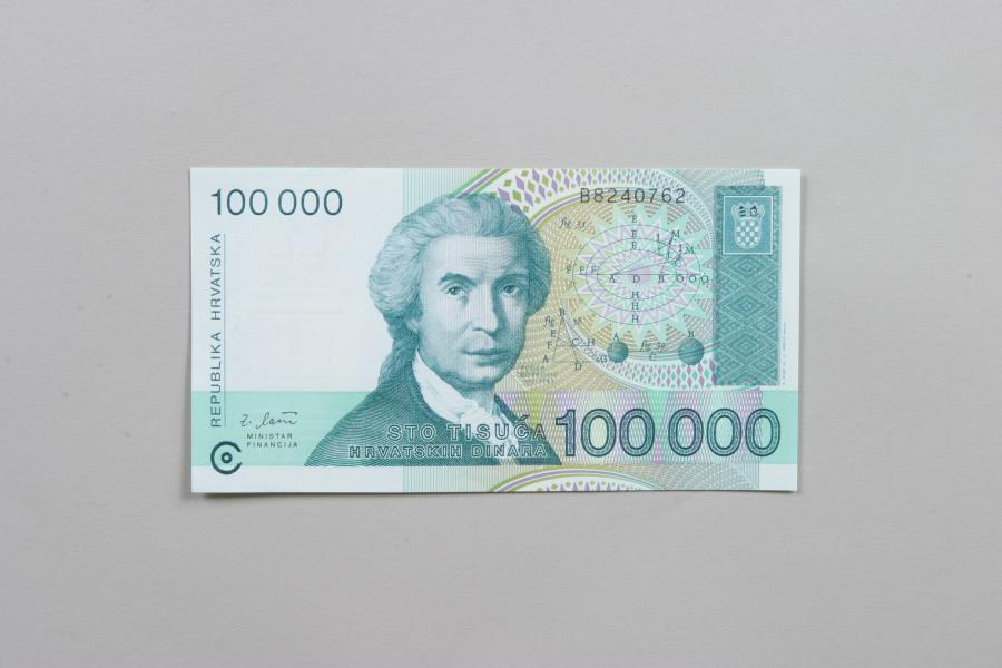 크로아티아 100,000 Kuna 1993년